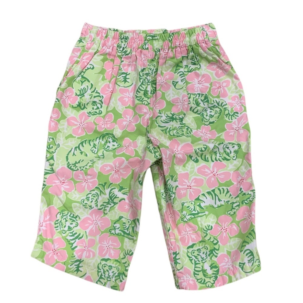 EUC Lilly Pulitzer Floral Capris Girls 2T - Picture 4 of 4